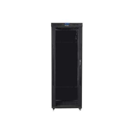 Lanberg | Rack cabinet 19" free-standing 42U/800x800 (flat pack) with glass door, LCD | FF01-8842-12BL | Black