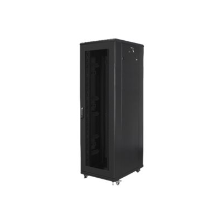 Lanberg | Rack cabinet 19" free-standing 42U/800x800 (flat pack) with mesh door | FF01-8842-23B | Black