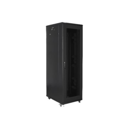 Lanberg | Rack cabinet 19" free-standing 42U/800x800 (flat pack) with mesh door | FF01-8842-23B | Black