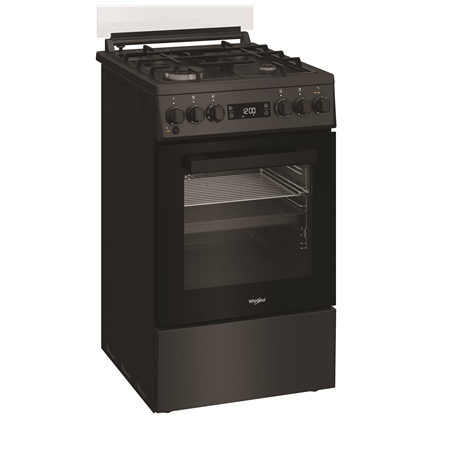 Whirlpool Cooker | W5G8LMSWTA | Hob type Gas | Oven type Electric | Anthracite | Width 50 cm | Depth 60 cm | 60 L