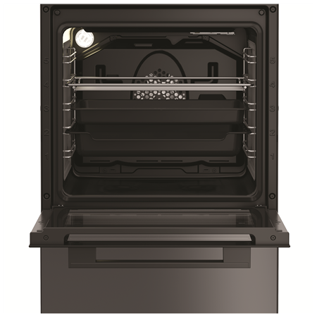 Whirlpool Cooker | W5V8LCSA | Hob type Vitroceramic | Oven type Electric | Anthracite | Width 50 cm | Depth 60 cm | 60 L