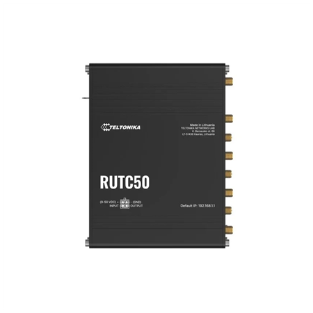 Teltonika Industrial 5G Router with Wi-Fi 6 | RUTC5020 | 802.11ax | 10/100/1000 Mbit/s | Ethernet LAN (RJ-45) ports 5 | Mesh Sup