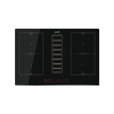 CATA Venting Hob | IAS 7024 | Induction | Number of burners/cooking zones 4 | Slider | Black | CATA | Hob with Hood | IAS 7024 |