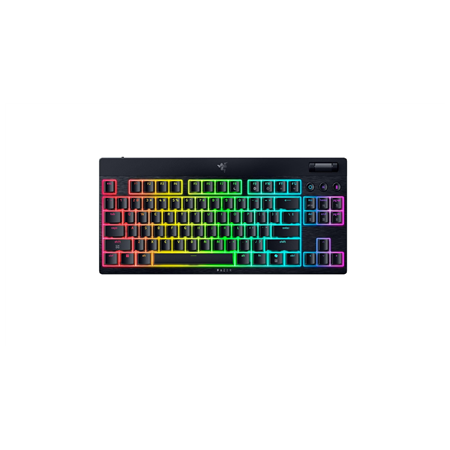 Razer | BlackWidow V4 Low-Profile HyperSpeed | Keyboard | Wireless | US | Bluetooth | Black | Orange Switches