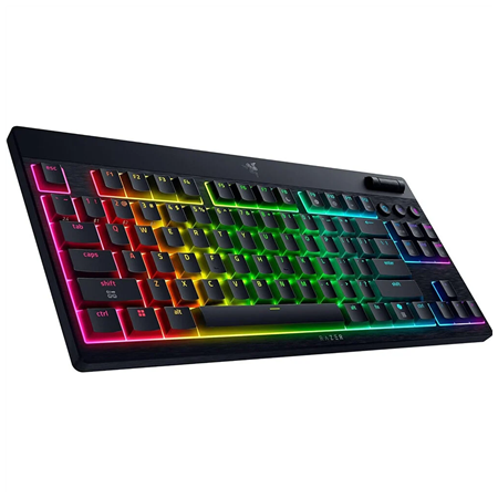 Razer | BlackWidow V4 Low-Profile HyperSpeed | Keyboard | Wireless | US | Bluetooth | Black | Orange Switches