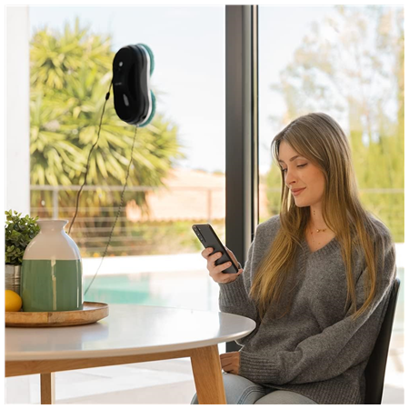Cecotec Window Cleaning Robot | Conga Windroid 890 SprayWater Smart Connected T | Corded | Black