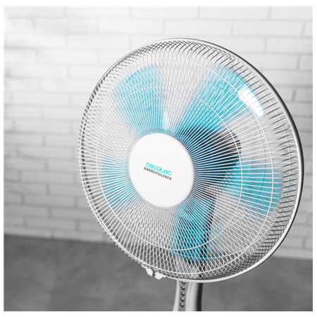 Cecotec EnergySilence 530 Power Connected | Stand Fan | White | Diameter 40 cm | Number of speeds 3 | Oscillation | 50 W | Remot