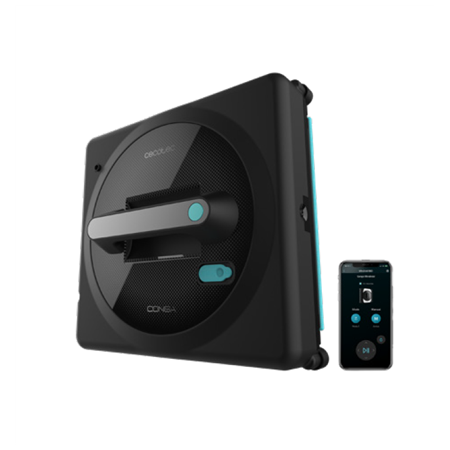 Cecotec Windows Cleaner Robot | Conga Windroid 1490 TwerkingSpray Connected | Corded | Black