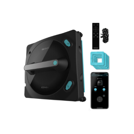 Cecotec Windows Cleaner Robot | Conga Windroid 1490 TwerkingSpray Connected | Corded | Black