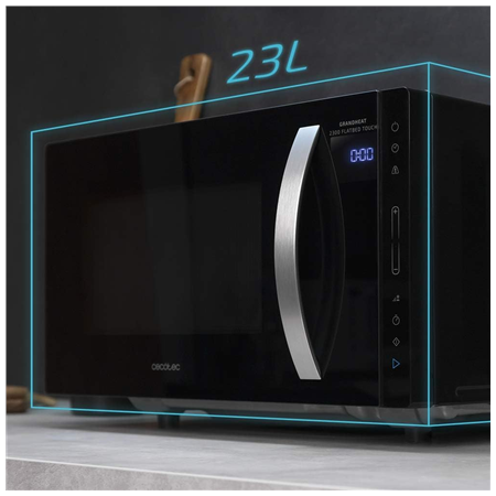 Cecotec Microwave Oven | GrandHeat 2300 Flatbed Touch Black | Free standing | 23 L | 800 W | Black