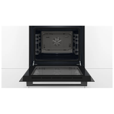 Bosch Oven | HBF133BA1 | 66 L | Electric | EcoClean | Knobs | Height 59.5 cm | Width 59.4 cm | Black