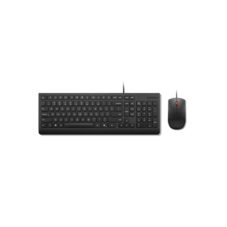 Lenovo Essential Wired Combo Keyboard and Mouse | Keyboard and Mouse Set | Wired | Mouse included | Lithuanian | Black