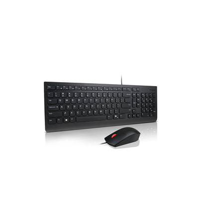 Lenovo Essential Wired Combo Keyboard and Mouse | Keyboard and Mouse Set | Wired | Mouse included | Lithuanian | Black