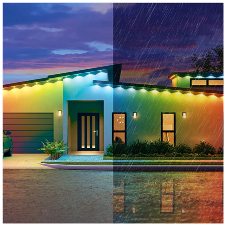 Nanoleaf Smart Multicolor Permanent Outdoor Lights Expansion Pack, 5m