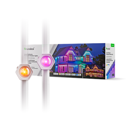 Nanoleaf Smart Multicolor Permanent Outdoor Lights Smarter Kit, 15m | 16+ Million Colours