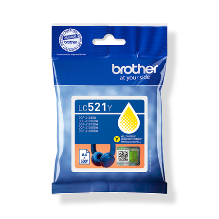 Brother LC521Y | Ink Cartridges | Yellow