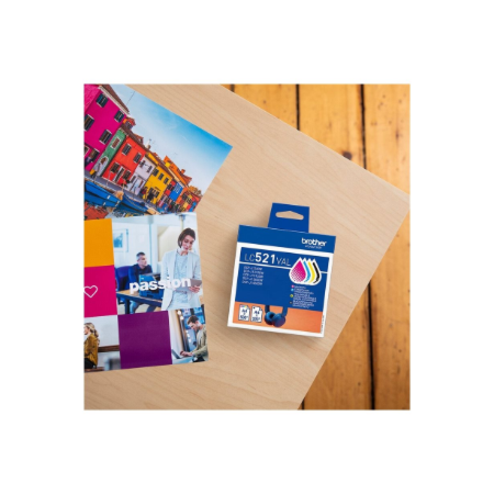 Brother LC521VAL | Ink Cartridge | Black, Cyan, Magenta,Yellow