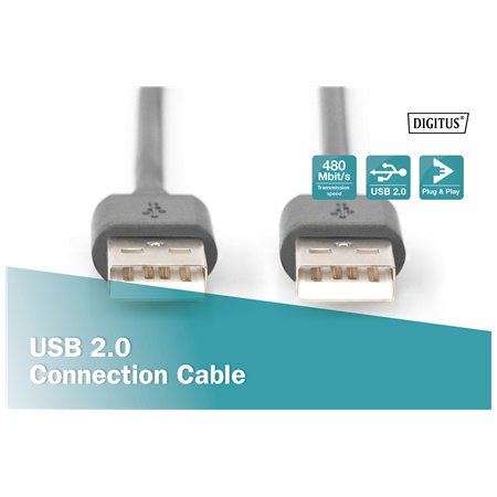 Digitus USB 2.0 connection cable | AK-300101-018-S