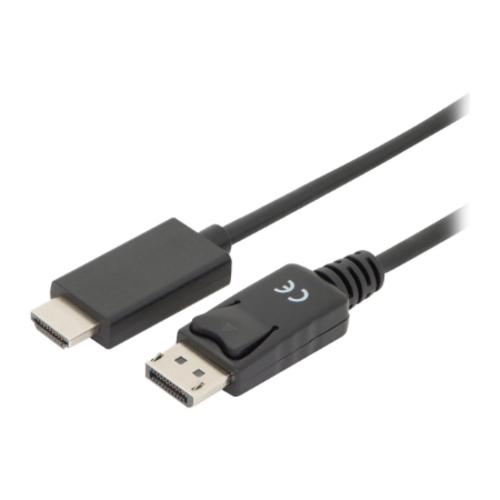 Digitus Adapter Cable, DP - HDMI type A | DisplayPort to HDMI | 2 m
