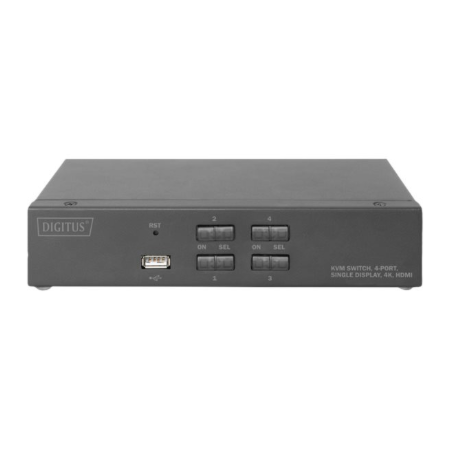 Digitus KVM Switch, 4 Port, Single Display, 4K, HDMI | DS-12880