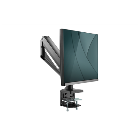 Digitus Desk Mount | Universal Single Monitor Mount with Gas Spring and Clamp Mount | Adjustable Height, Rotate, Tilt, Swivel |