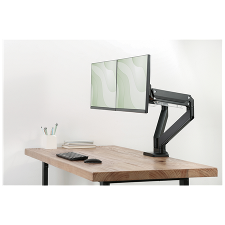 Digitus Desk Mount | DA-90427 | Adjustable Height, Rotate, Tilt, Swivel | 15-35 " | Maximum weight (capacity) 2x15 kg | Black
