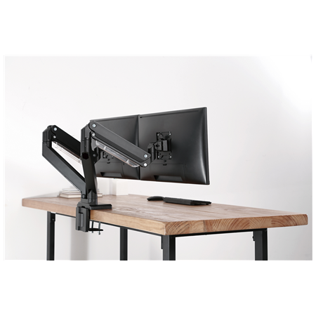 Digitus Desk Mount | DA-90427 | Adjustable Height, Rotate, Tilt, Swivel | 15-35 " | Maximum weight (capacity) 2x15 kg | Black