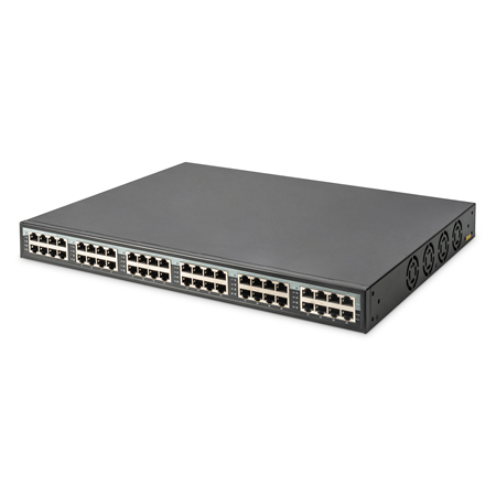 Digitus | 24 Port 10G Ethernet PoE+ Injector, 802.3at, 370 W | DN-95117
