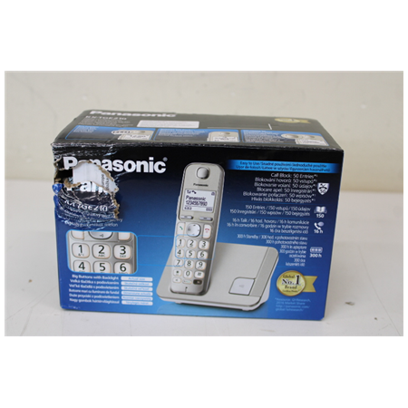 SALE OUT. SALE OUT. Panasonic | Cordless | KX-TGE210FXN | Built-in display | Caller ID | Champagne | Conference call | Phonebook