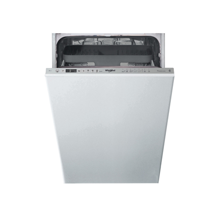 Whirlpool Dishwasher | WSIO 3T223 PCE X | Built-in | Width 45 cm | Number of place settings 10 | Number of programs 7 | Energy e