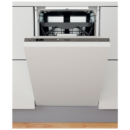 Whirlpool Dishwasher | WSIO 3T223 PCE X | Built-in | Width 45 cm | Number of place settings 10 | Number of programs 7 | Energy e