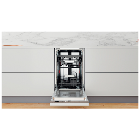 Whirlpool Dishwasher | WSIO 3T223 PCE X | Built-in | Width 45 cm | Number of place settings 10 | Number of programs 7 | Energy e