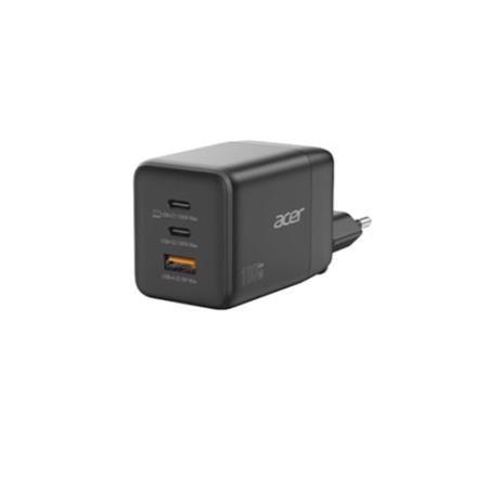 Acer | 100W GaN charger, 2x USB-C + 1x USB-A ports