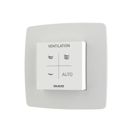 DUCO CO2 Room Sensor with Control RF/Wired, White