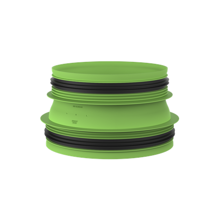 DUCO Connection Piece with Joint D200/D180 (M/M)