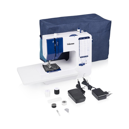 Tristar Sewing machine | SM-6005 | Number of stitches 38 | Number of buttonholes 1 | White/Blue