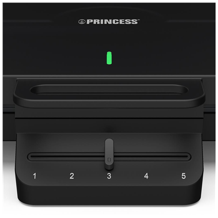 Princess Waffle Maker | 132384 | 1200 W | Number of pastry 10 | Heart shaped | Black