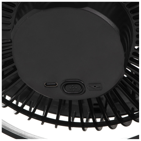 Adler Rechargeable Clip-on Desk Fan | AD 7342 | Table Fan | Black | Diameter 15.5 cm | Number of speeds 3 | Oscillation | 5 W