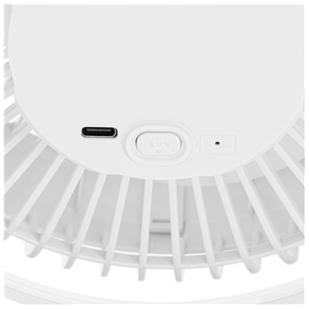 Adler Rechargeable Clip-on Desk Fan | AD 7342 | Table Fan | White | Diameter 15.5 cm | Number of speeds 3 | Oscillation | 5 W