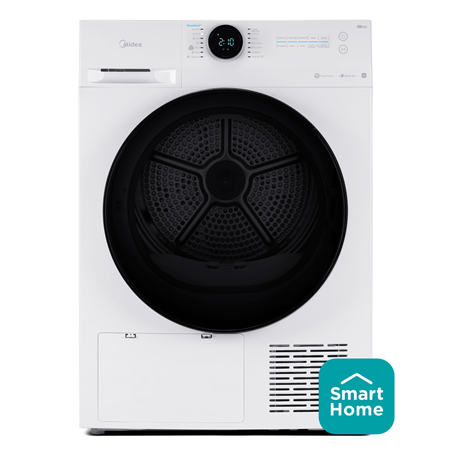 Midea | Dryer Machine | MD200H80BW/W-HR | Energy efficiency class C | Front loading | 8 kg | LED | Depth 60 cm | Wi-Fi | White