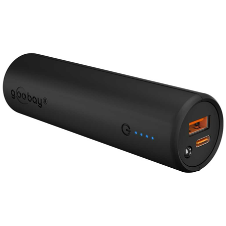Goobay Bike Powerbank 5.0 with Reinforced Holder for Bicycle Handlebars | 60656 | 5000 mAh | Black
