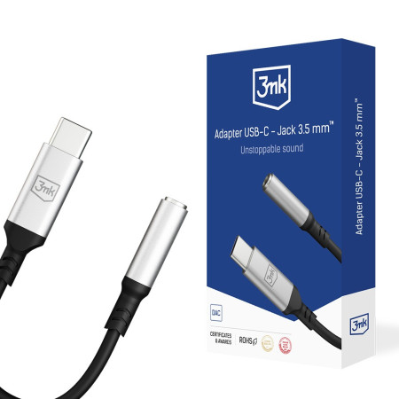 3mk USB-C - miniJack Adapteris