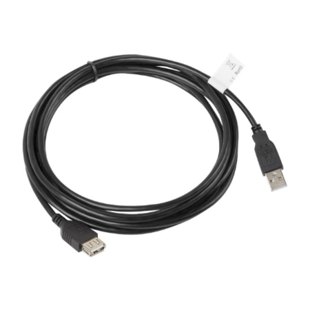 Lanberg USB-A 2.0 Cable, 3 m | CA-USBE-10CC-0030-BK | USB Type-A to USB Type-A