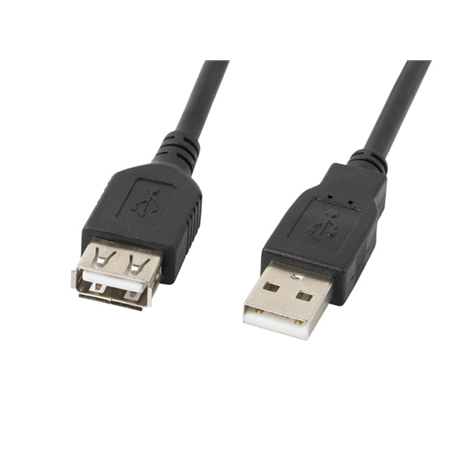 Lanberg Lanberg USB-A 2.0 Cable, 5 m | CA-USBE-10CC-0050-BK | USB Type-A to USB Type-A