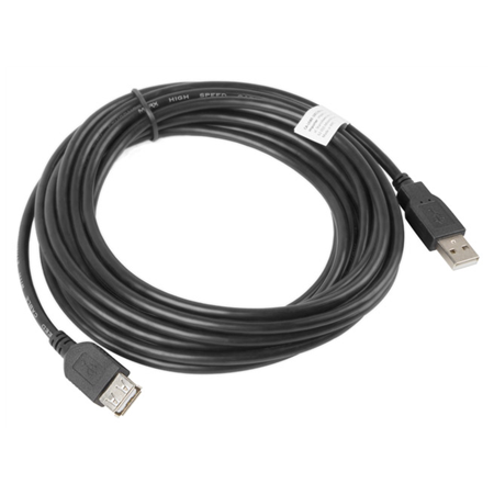 Lanberg Lanberg USB-A 2.0 Cable, 5 m | CA-USBE-10CC-0050-BK | USB Type-A to USB Type-A