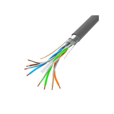 Lanberg | LAN Cable Cat.6 FTP, Solid CU Grey CPR + Fluke Passed | LCF6-11CU-0305-S | 305 m | Gray
