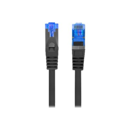 Lanberg | Patch cable - CAT 6a | RJ-45 - male | RJ-45 - male | 1 m | Black | RAL 9004