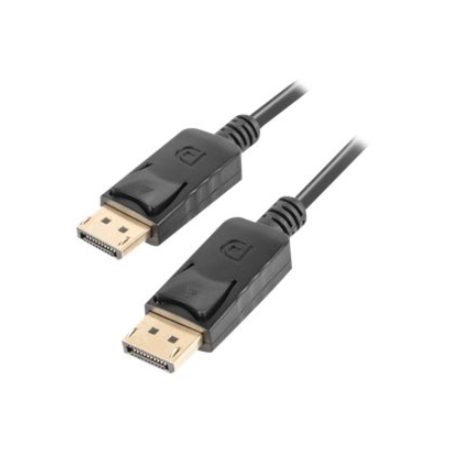 Lanberg DisplayPort Cable 19 Pin V1.2 4K | CA-DPDP-10CC-0005-BK | DisplayPort to DisplayPort