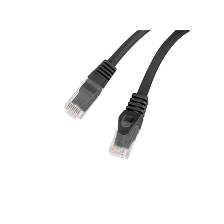 Lanberg | Patchcord Cat.6 UTP LSZH CU | PCU6-10CU-0050-BK | 0.5 m | Black