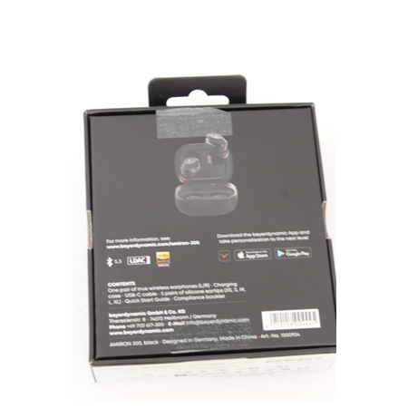 SALE OUT. Beyerdynamic AMIRON 300 TWS black TWS Earphones with charging case, eartips and USB cable | SALE OUT. Beyerdynamic Tru